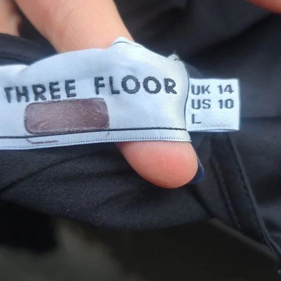 Three Floor Black Jumpsuit L 10 - Picture 16 of 16